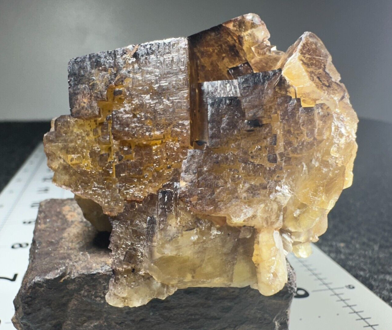 ➤ 2-1/2″ LIGHT PURPLE FLUORITE on AMBER FLUORITE Cave In Rock Illinois VIDEO➤473