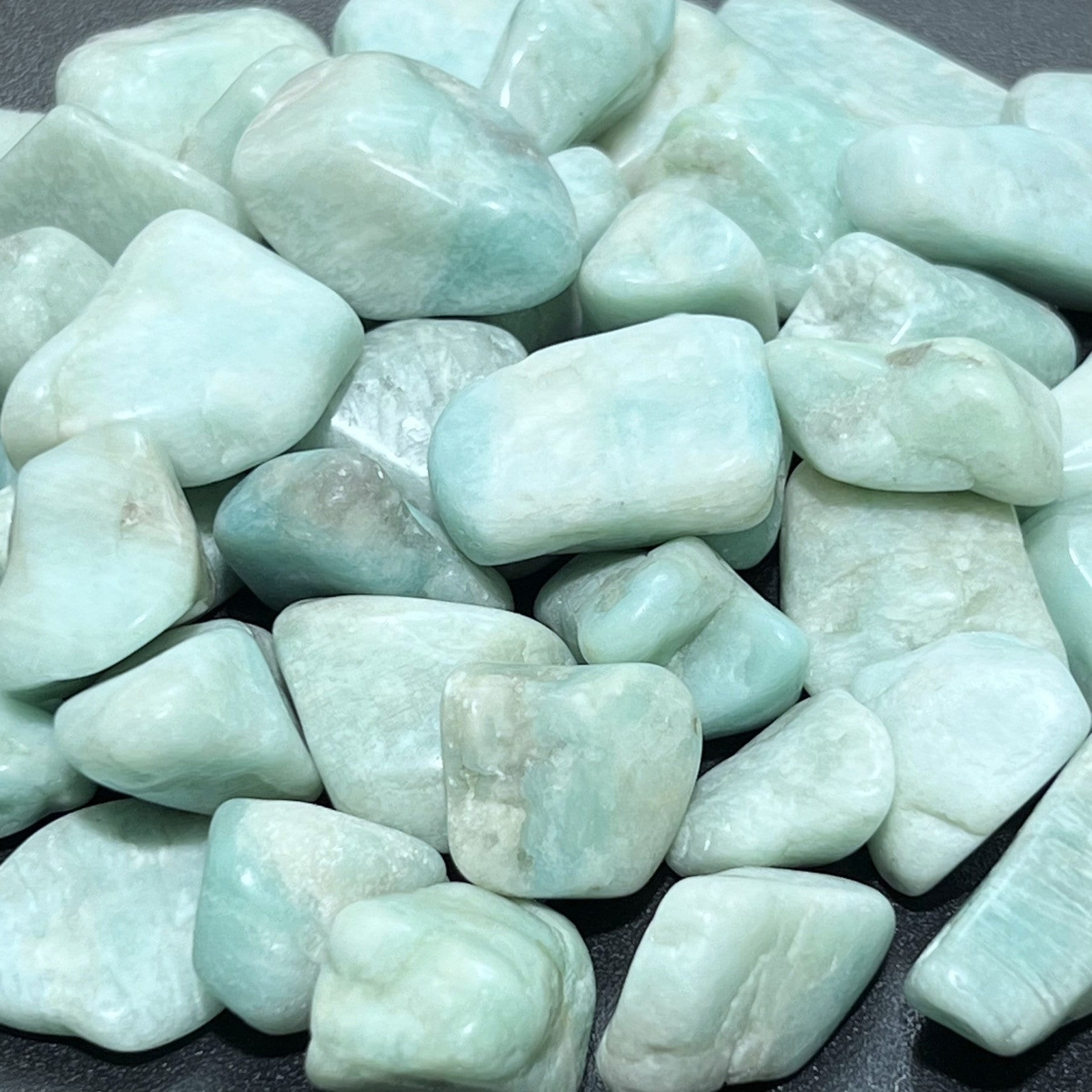 Amazonite Feldspar Tumbled Stones (By The Piece Or Pound) Wholesale Brazil Rocks