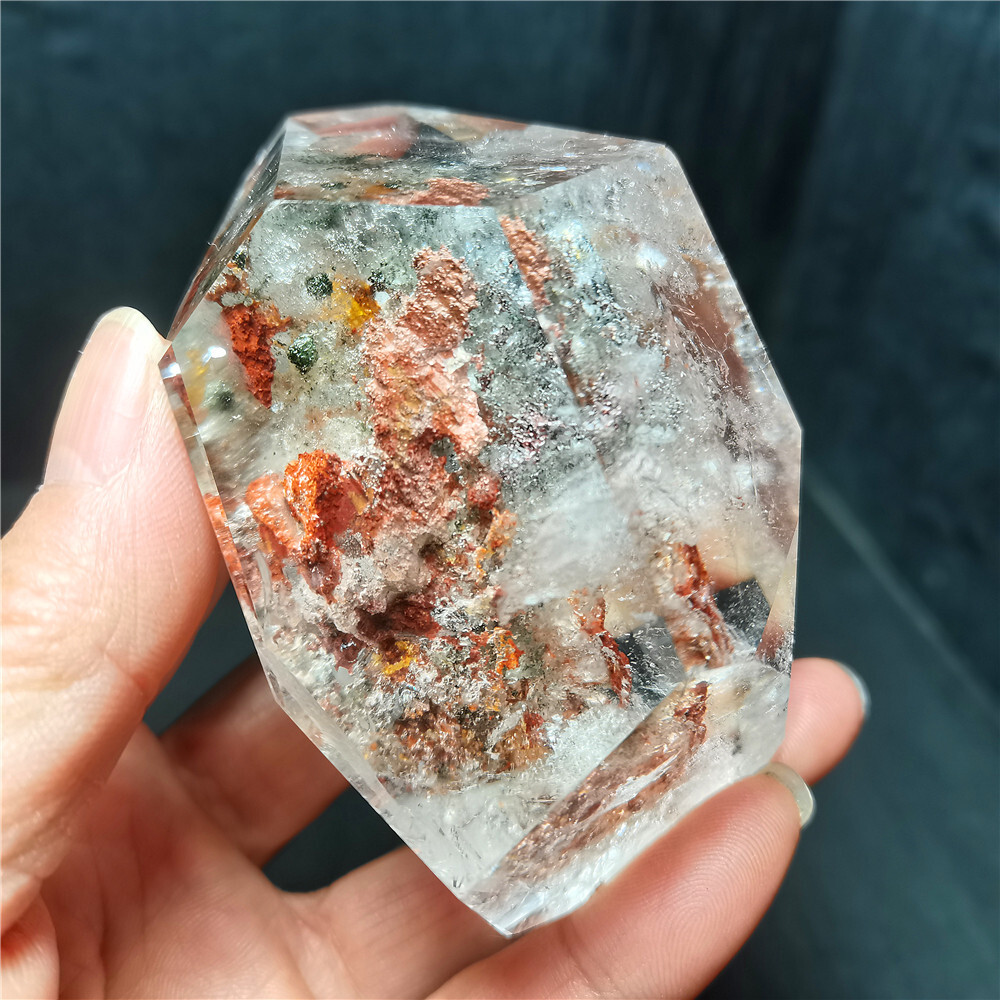 Rare Natural Garden Phantom Quartz Scenic Quartz Energy Crystal Healing CY48
