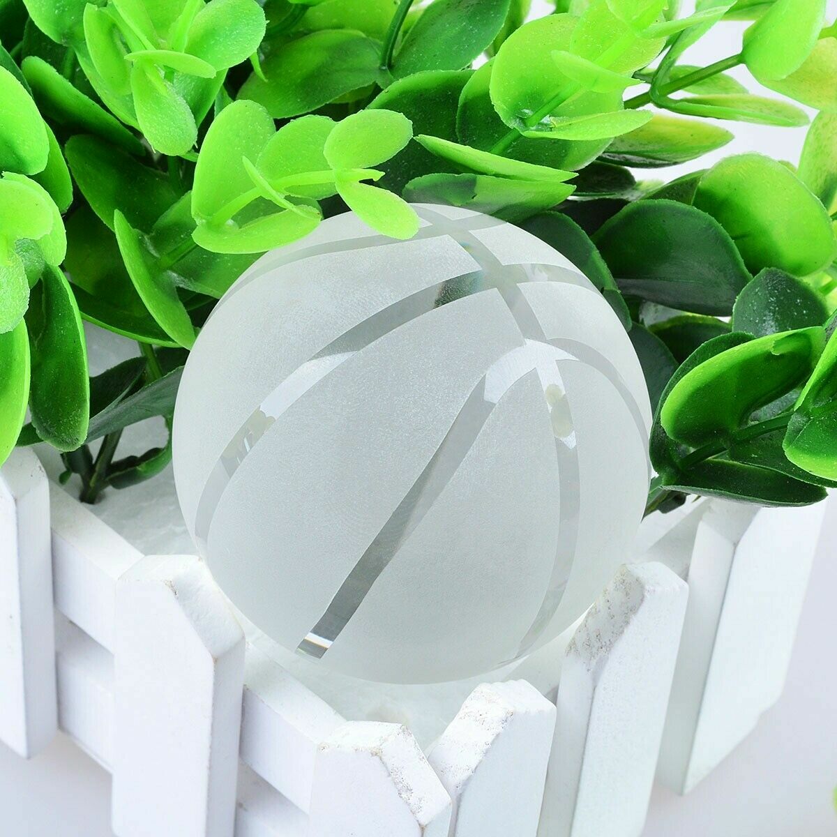 40MM Crystal Glass Ball Basketball Shape For Home Decoration Gems Gift For Kids