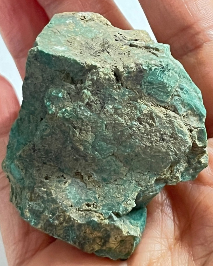 72g Natural Gem Silica Rough Stone Translucent Chrysocolla Mineral Specimen