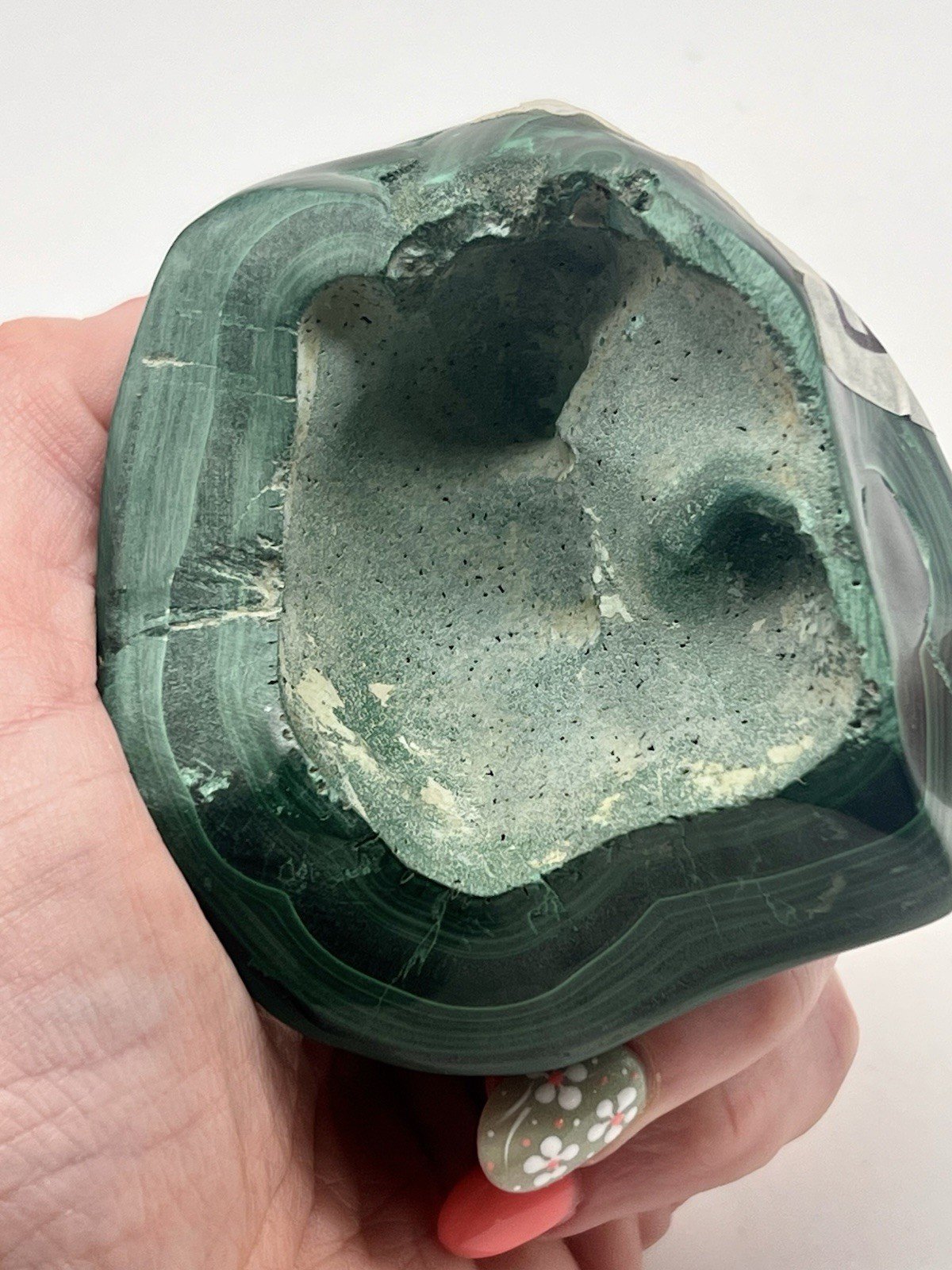 Polished Bull’s Eye Malachite Congo 0.86 lb 391g Stone Specimen