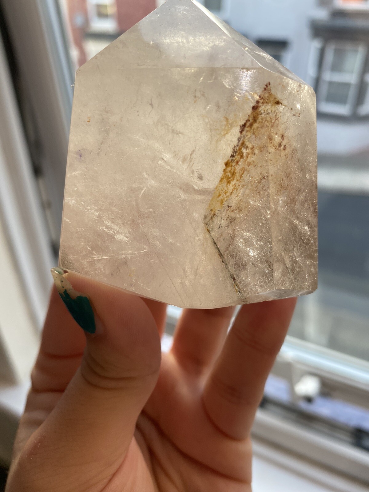 Natural Garden Quarts Include Green Phantom Quartz Tower