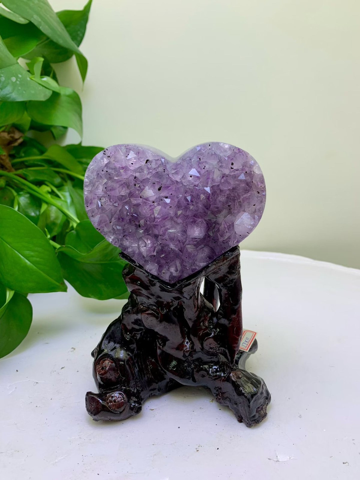 0.8kg Natural Amethyst heart-shaped quartz crystal Healing Ornaments