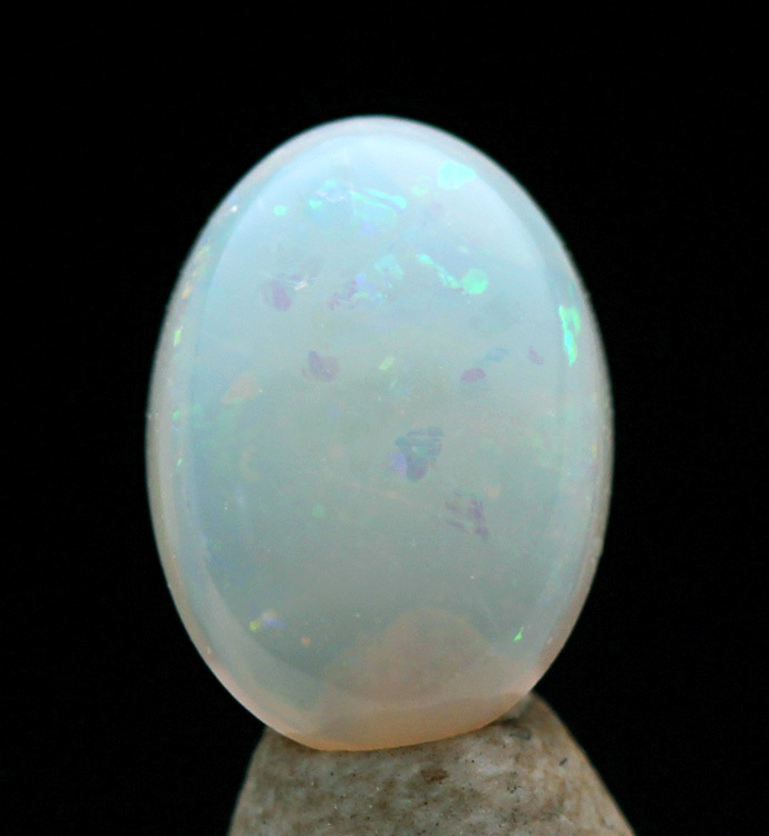 Rare OPAL natural Australia Fire SOLID Matrix BOULDER Gem Cabochon Estate Piece