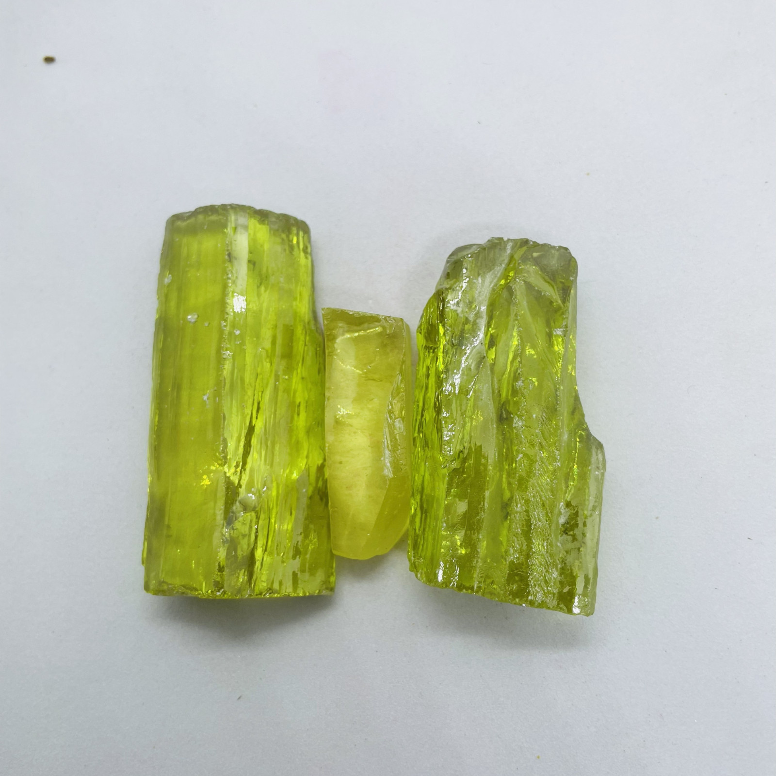 Peridot Zircon Untreated Rough Gemstone 350-450CT| Natural Raw Healing Crystal