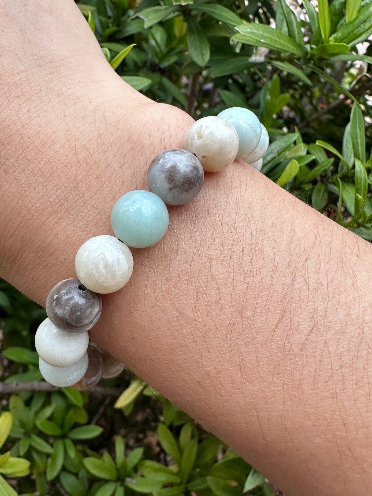 Grade A++ Amazonite Mixed Crystal Bead Adjustable Bracelet 10mm, Wholesale Lot