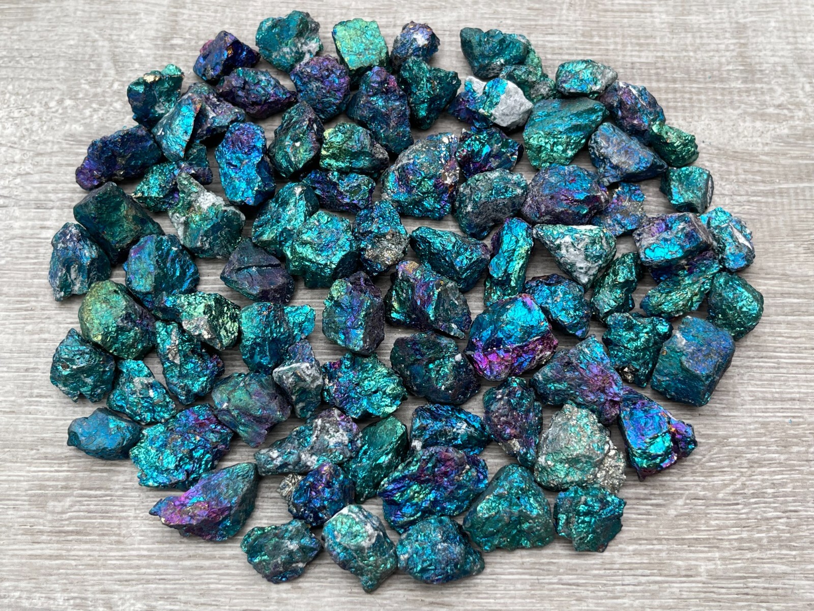 Grade A++ Small Chalcopyrite Natural Stone, Raw Peacock Ore, Wholesale Bulk Lot