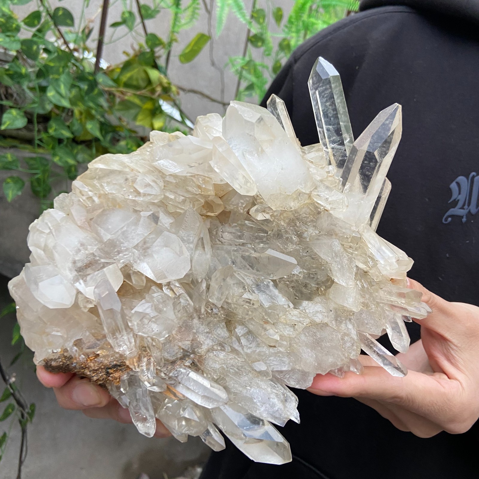 3.7LB Natural Clear White Crystal Quartz Cluster Rough Healing Specimen
