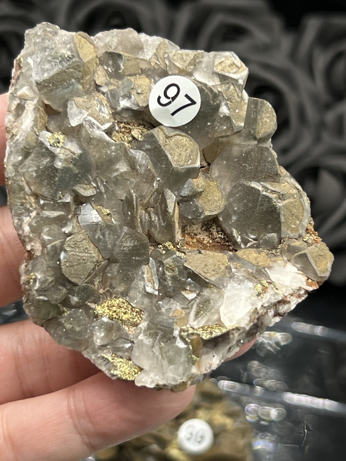 Natural Pyritic “Benz Coin” Calcite Specimen great Formation Free ship & Gift