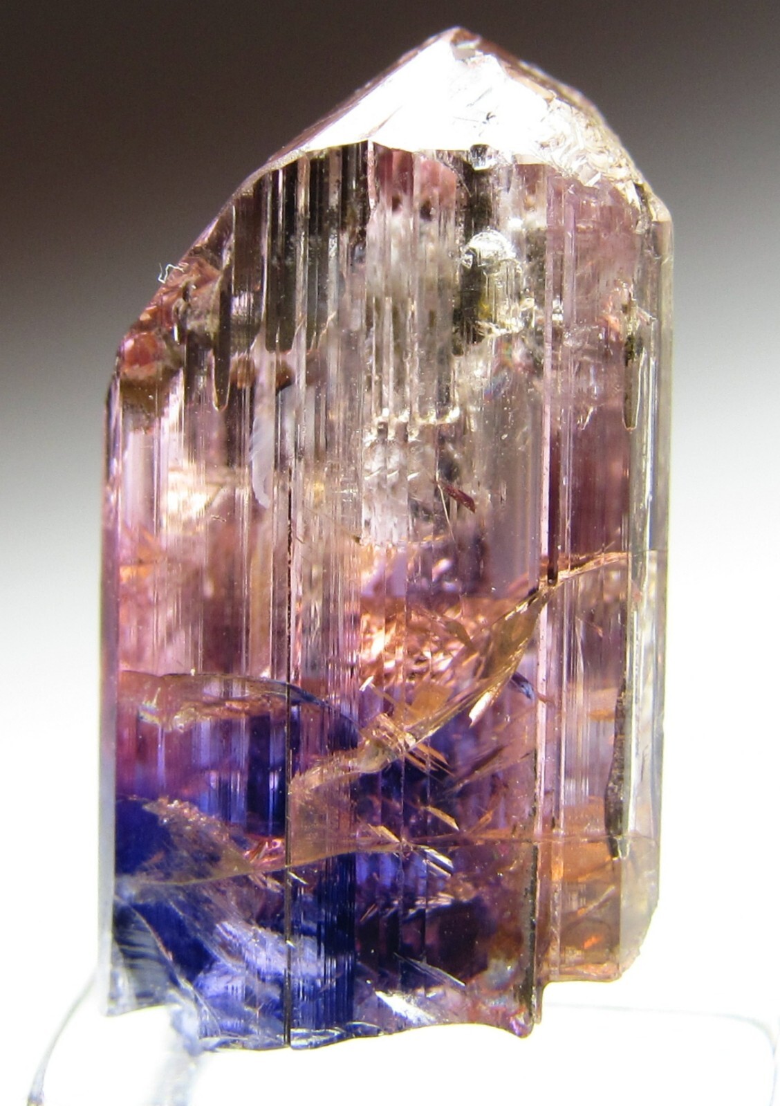 EXCEPTIONAL OUTSTANDING FANCY COLOR GEM UNHEATED TANZANITE CRYSTAL!!! TANZANIA