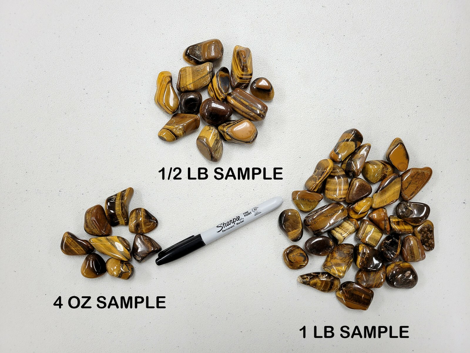 Tumbled Golden Tigers Eye Crystals Bulk 1″ to 2″ Large Polished Healing Stones