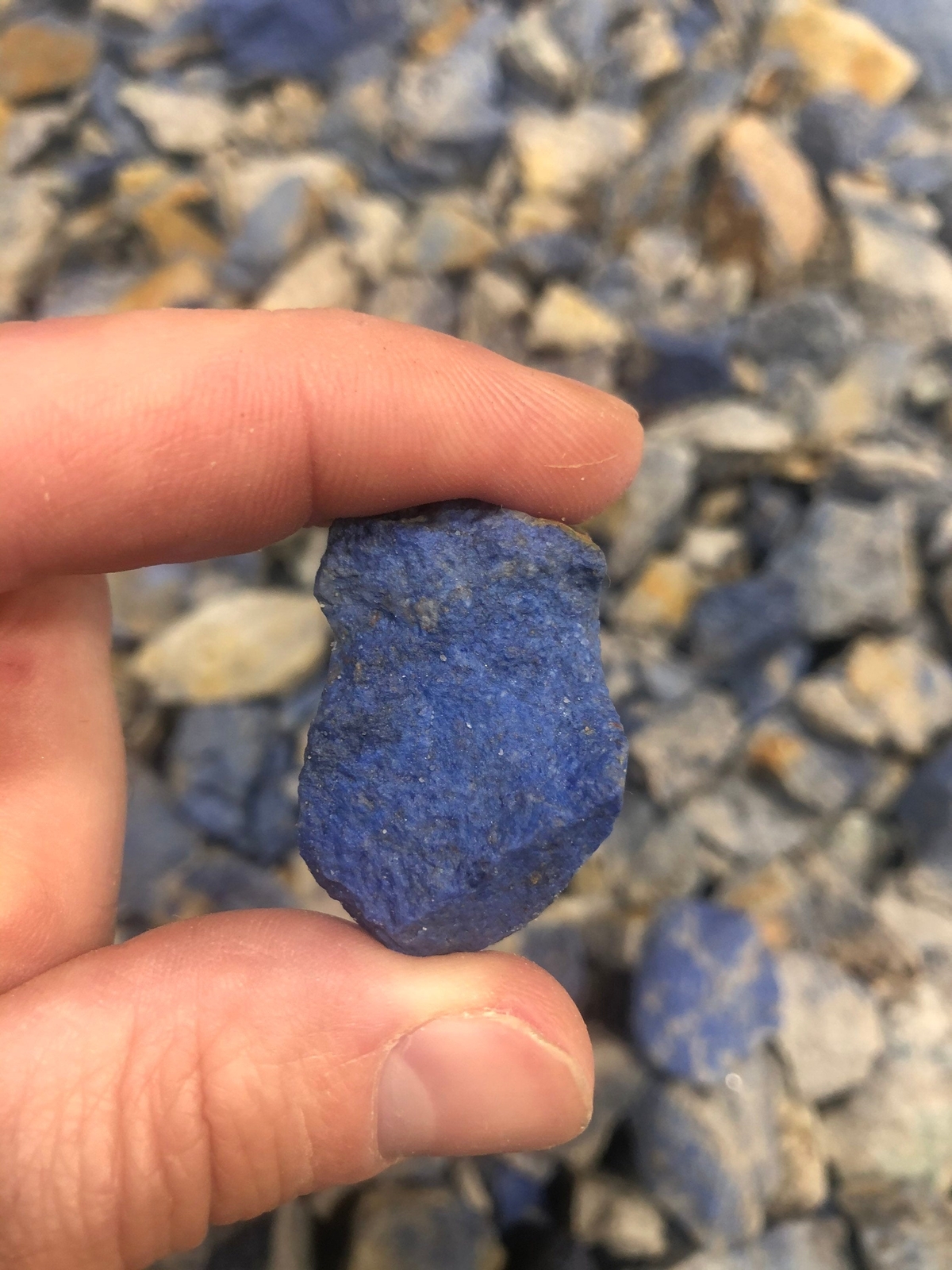 Raw Dumortierite Crystal, Natural Dumortierite from Brazil