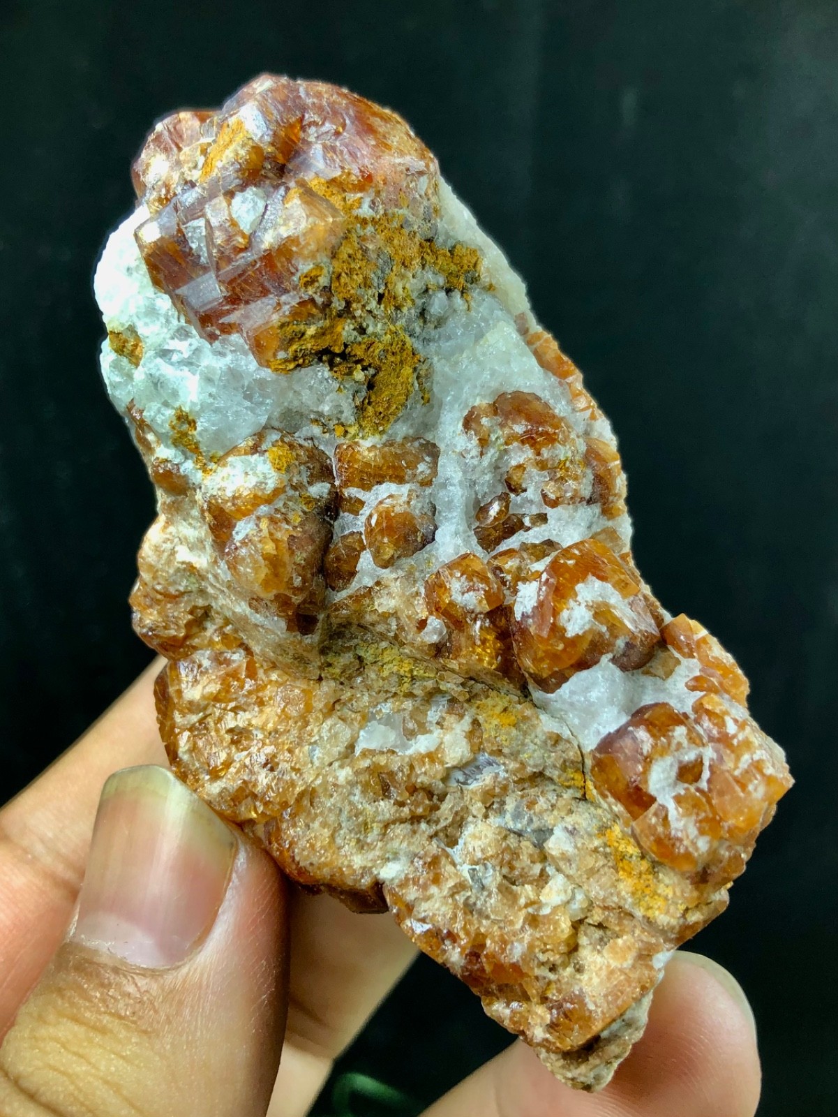 235grams A very lovely red garnet specimen cluster on matrix with superb lustre
