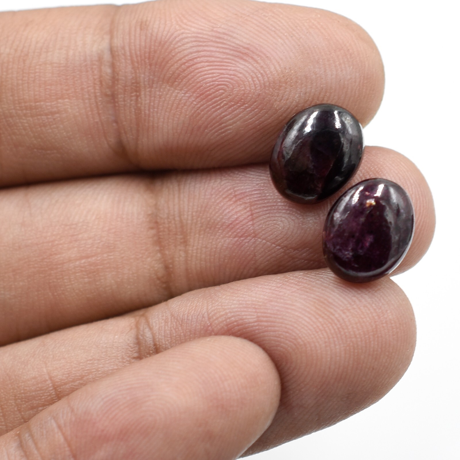 Natural Garnet January Birthstone Loose Gemstone For Jewelry Making Smooth Stone