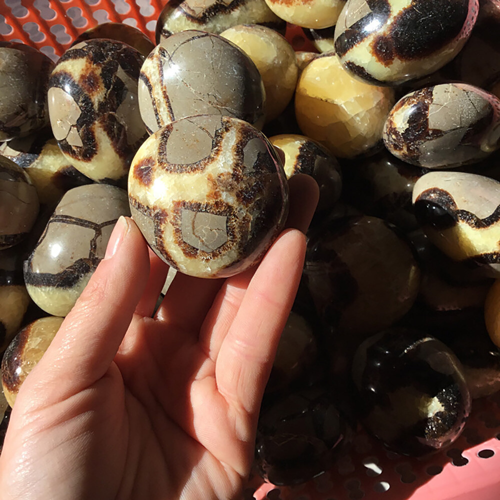 2X Septarian Crystal Dragon Stone Healing Crystal Yoga Meditation Mineral 3-4cm