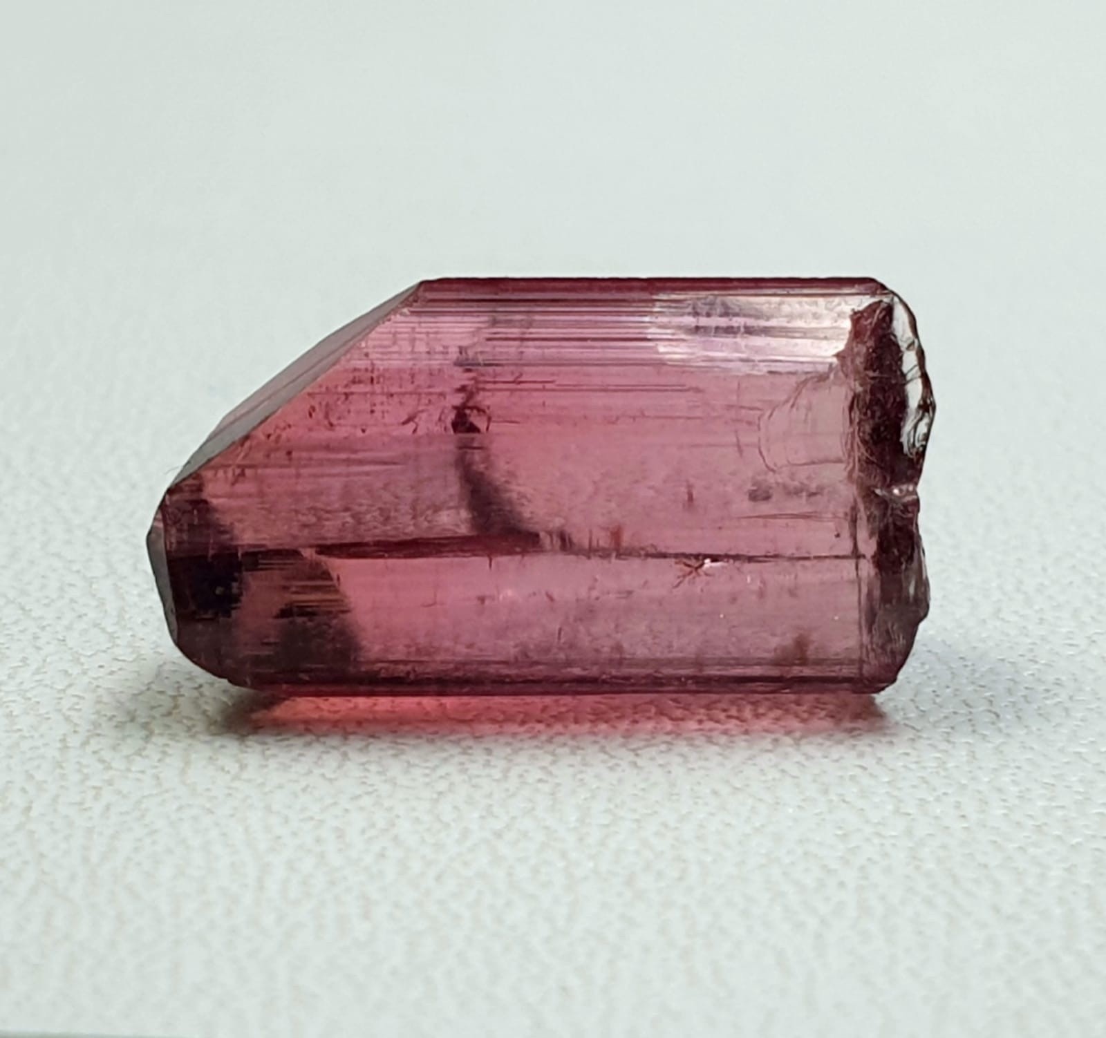 Gemmy Pink Color Facet Grade Eye Clean Tourmaline Crystal From Afg