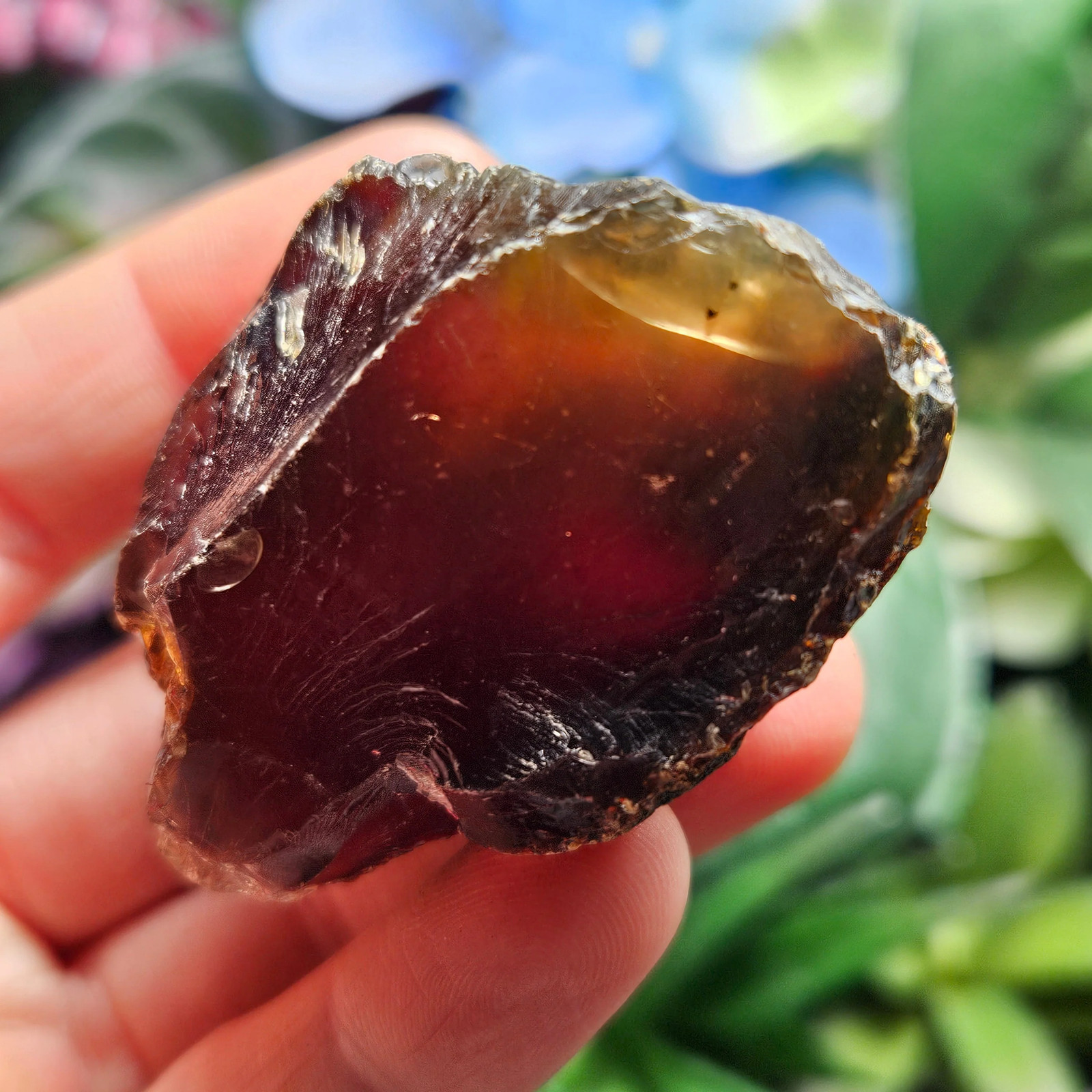 Blue Amber Specimen