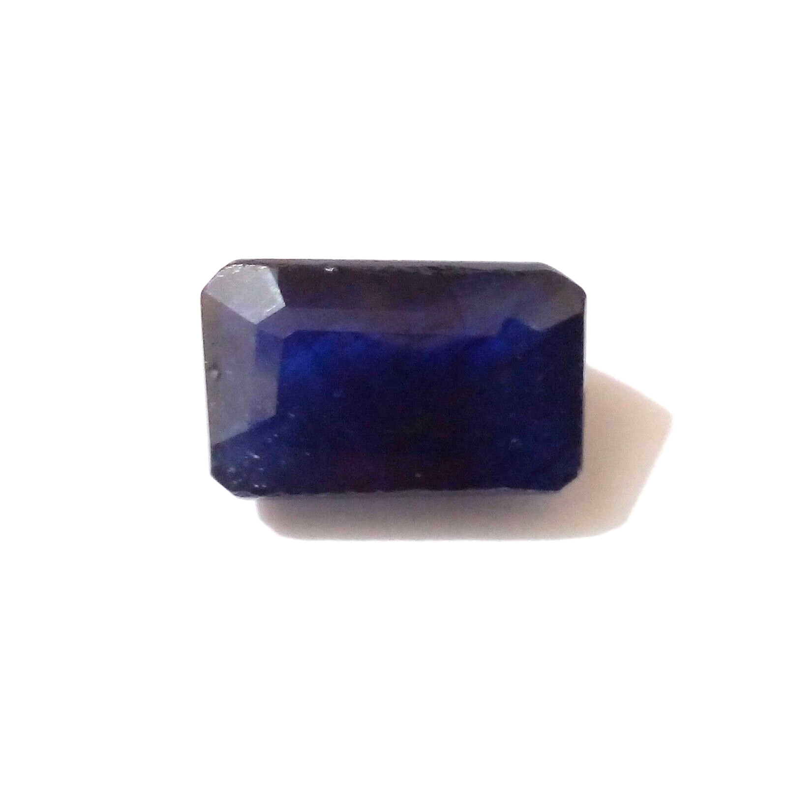 Gorgeous Rare Blue Sapphire Faceted Emerald Shape 5 Crt Sapphire Loose Gemstone
