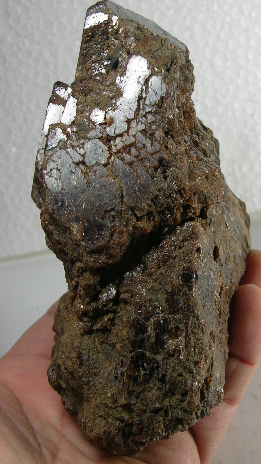 946g Vietnam 100% Natural Brown Spinel Crystal Cluster Specimen 2 lb 1oz 127mm