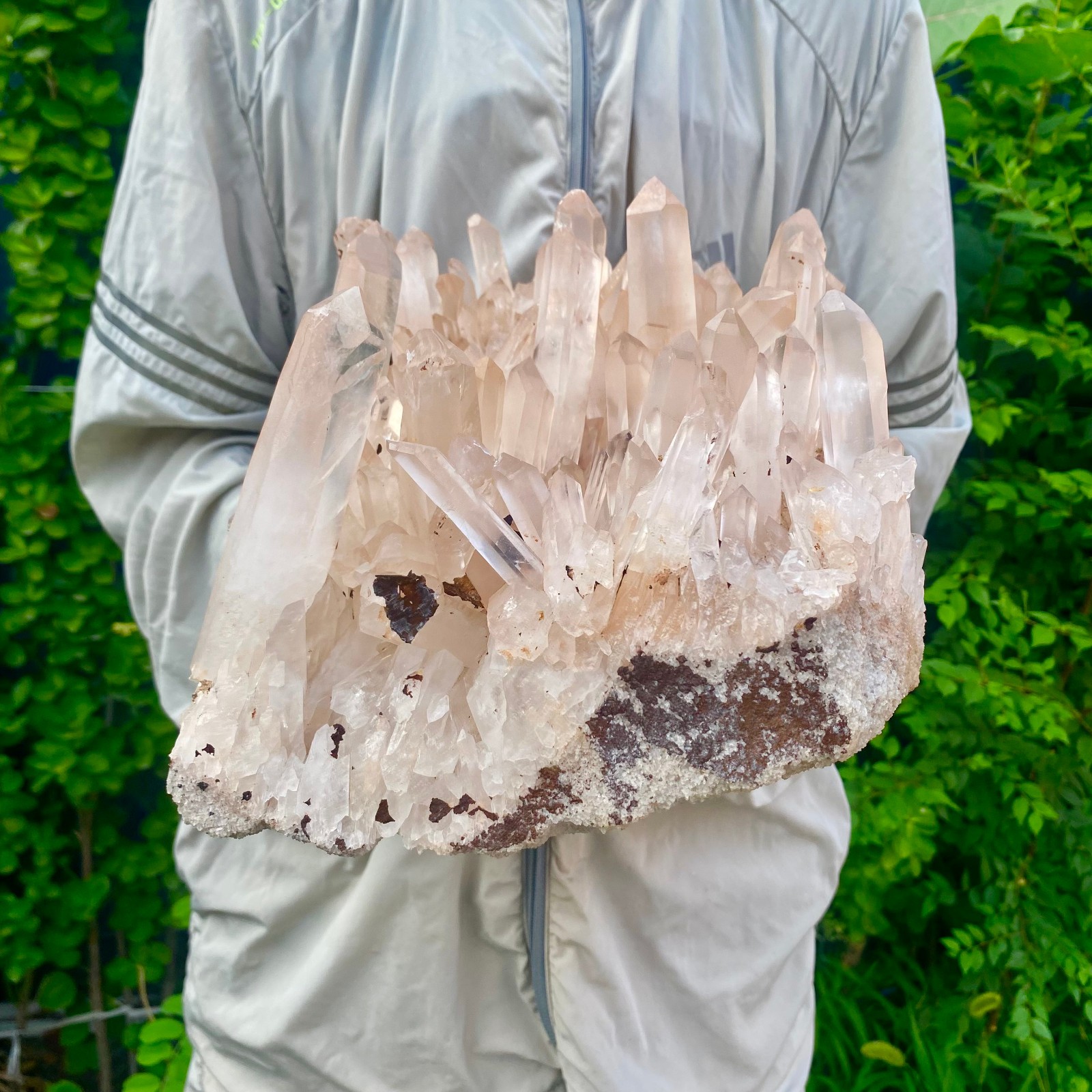 26.56LB Large Natural Clear White Crystal Quartz Cluster Energy Healing Specimen