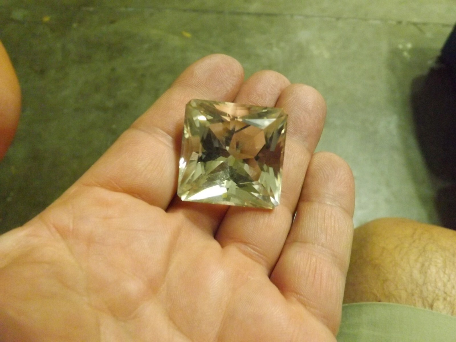 Awesome faceted Herkimer diamond crystal 119cts 29x29x24 AAA!!!