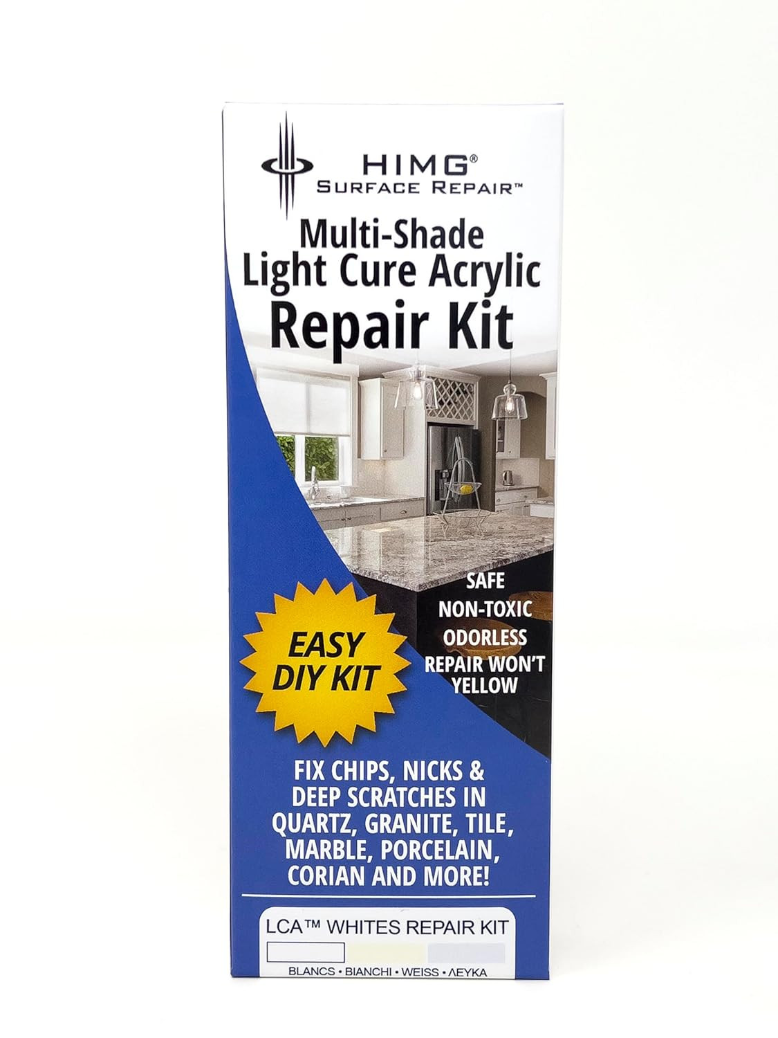 White Tones – Quartz Countertop Repair Kit White – Quartz, Marble, Granite, Acry