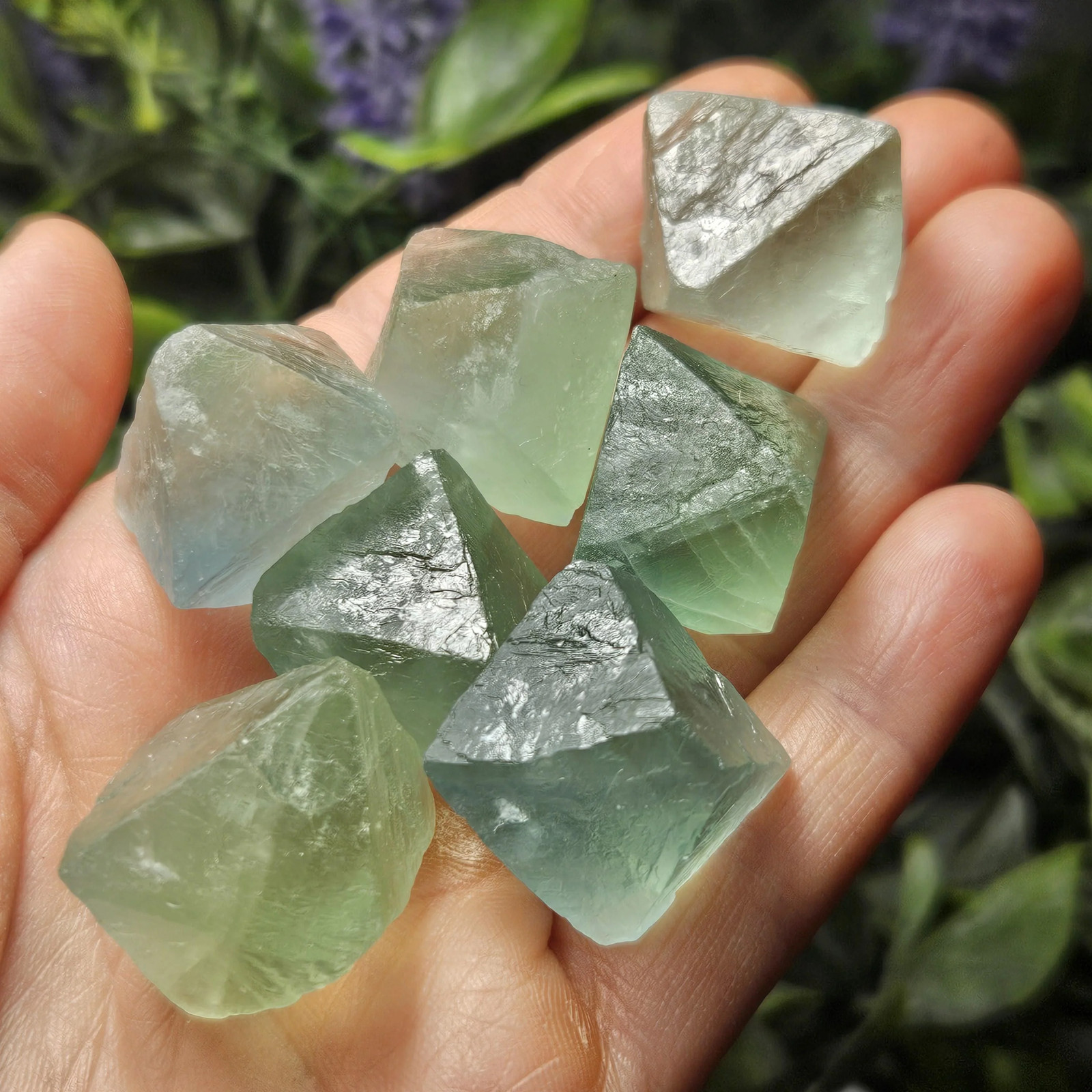 Green Fluorite Octahedron (.75-1″)