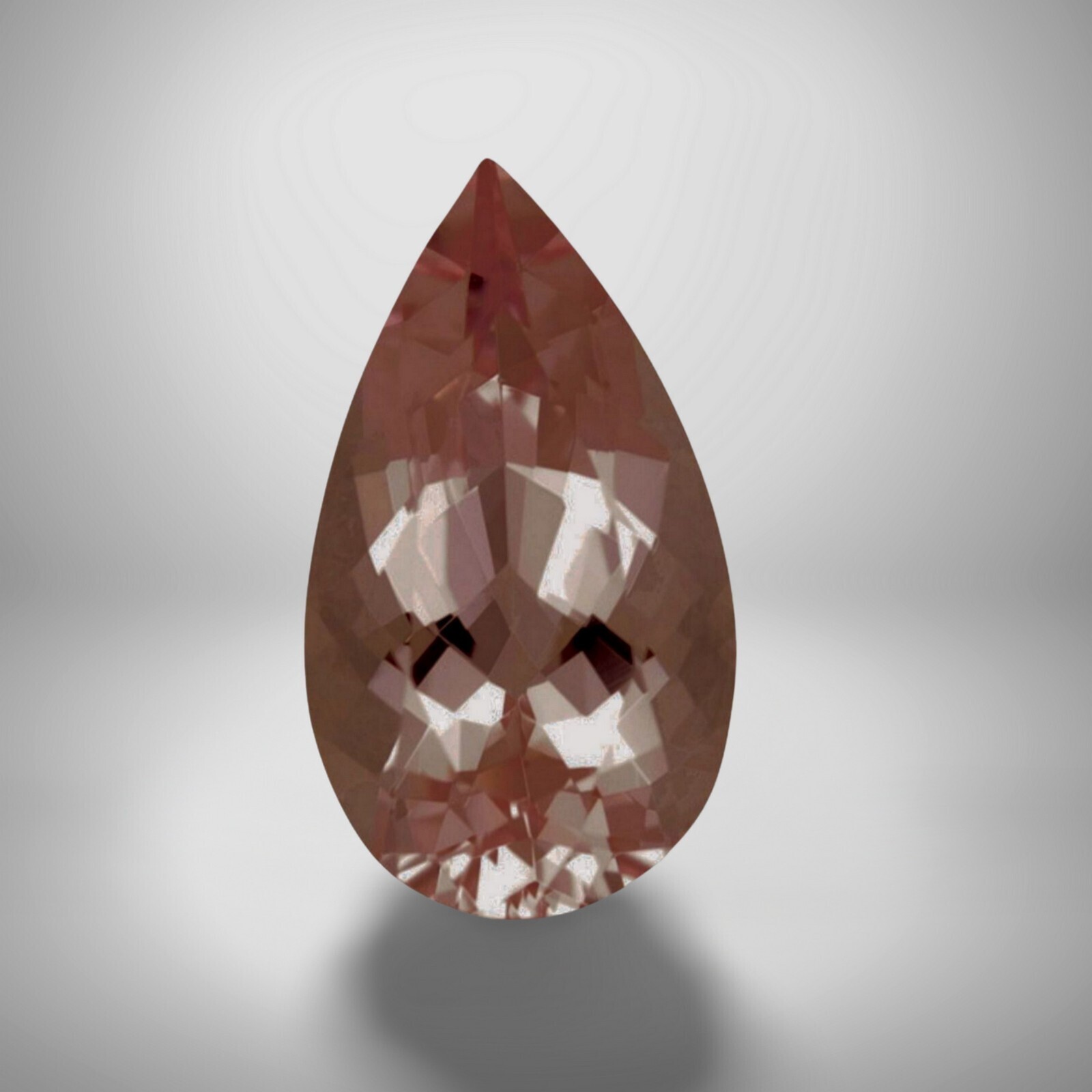 Morganite Pear Cut Gemstone 2 Cts – 9×6 mm Calibrated Loose Gem