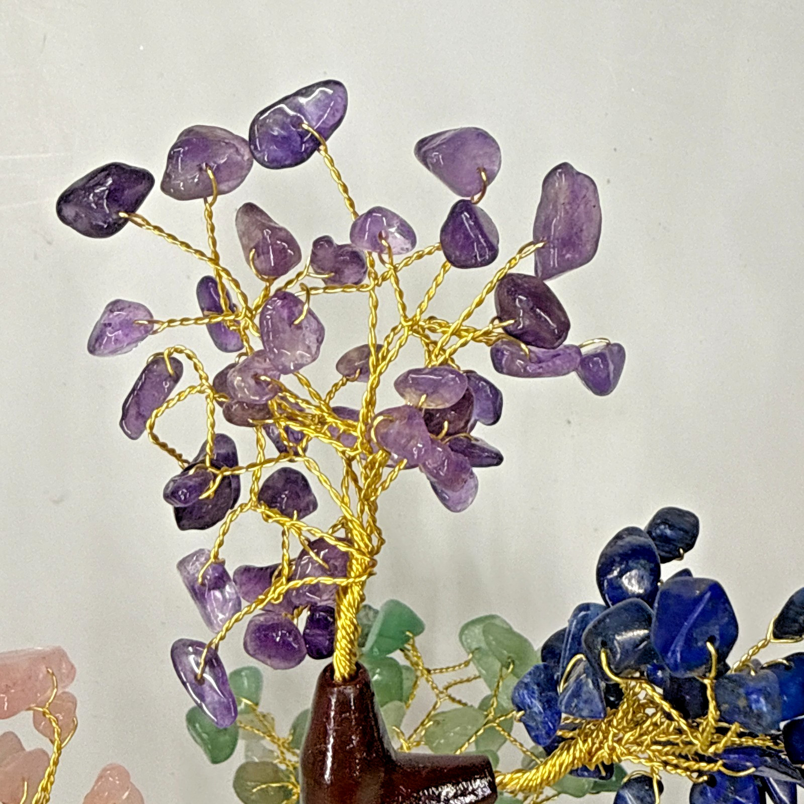 Crystal Tree 7 Chakra Tree of Life with Seven Gemstones Spiritual Gift