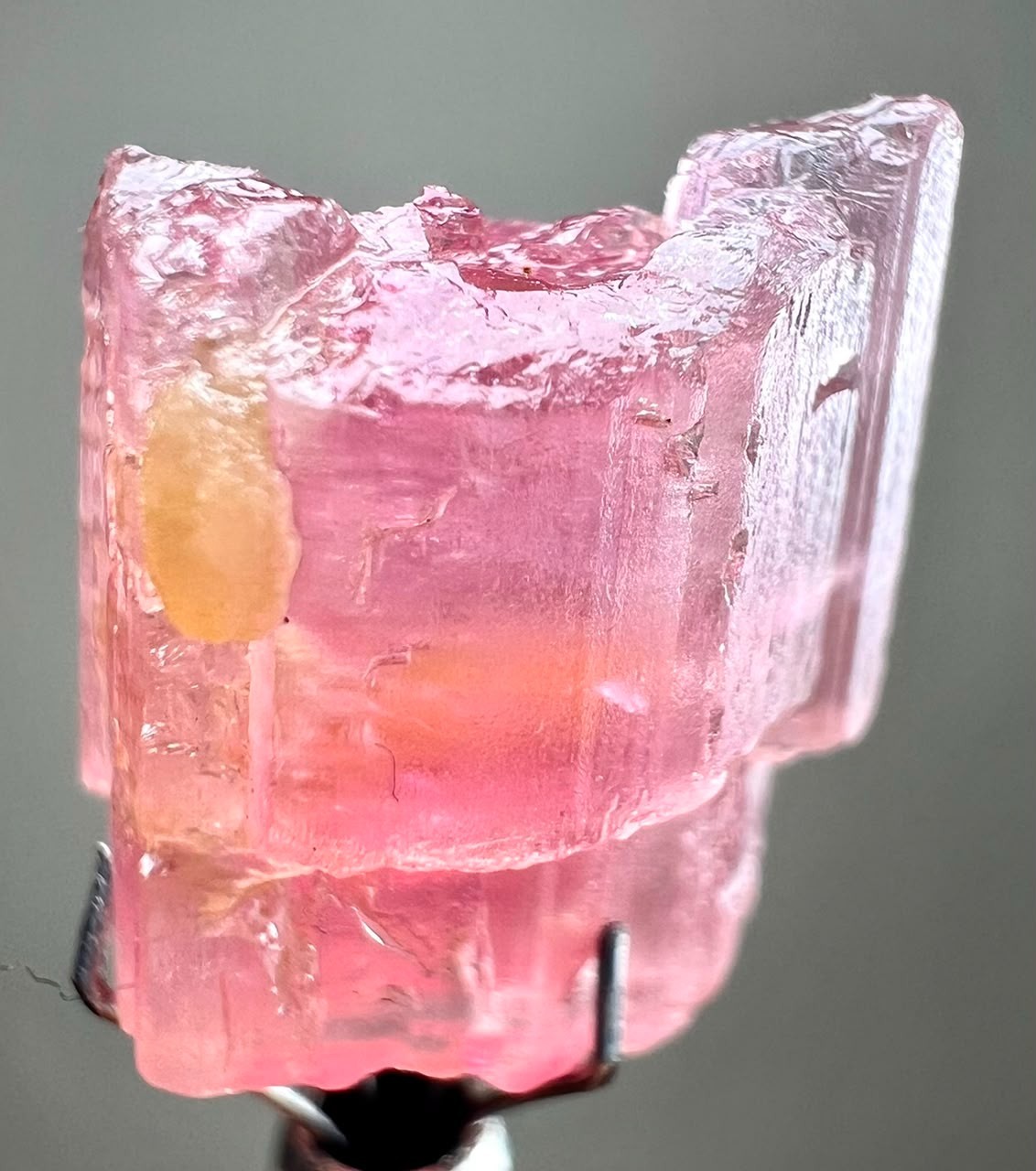 17CT ,High Quality Natural Pink Tourmaline Crystal From Paprok @Afghan