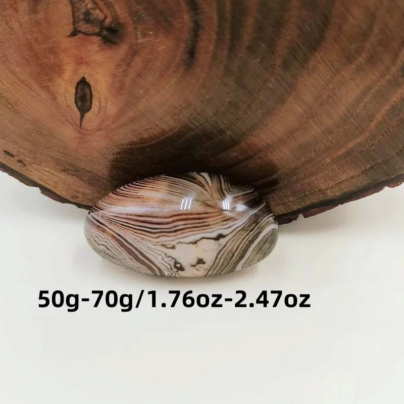 Big Silk Agate Raw Stone Handle Piece No Engraved Pebbles Raw Stone Grab Piece