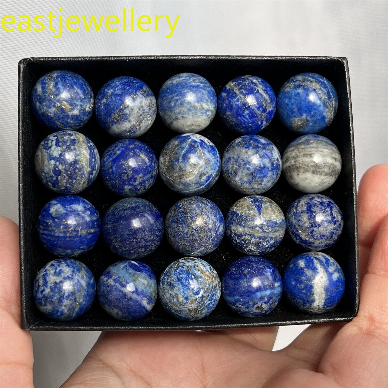 12pcs Natural Lapis Lazuli jasper ball quartz crystal carved Sphere gem 15mm+