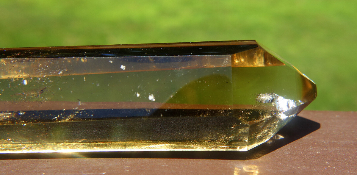 Double Terminated Golden Citrine Crystal ~ Madagascar Polished