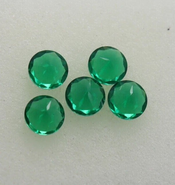 Tsavorite Garnet Round Cut Green Certified Loose Gemstone 5 pcs best offer