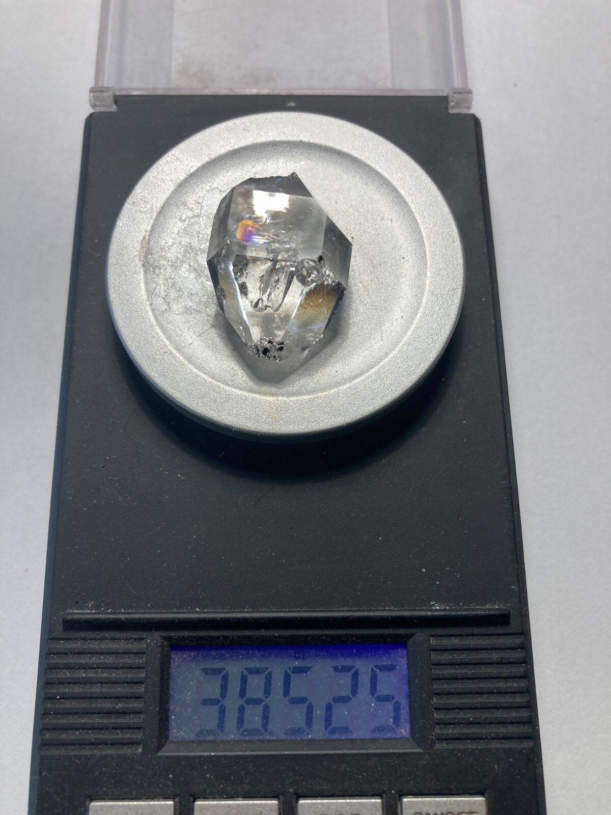 Herkimer NY AA + Diamond NEW TREASURE BOX 26mm x 17mm, 38.52 ct sec A3