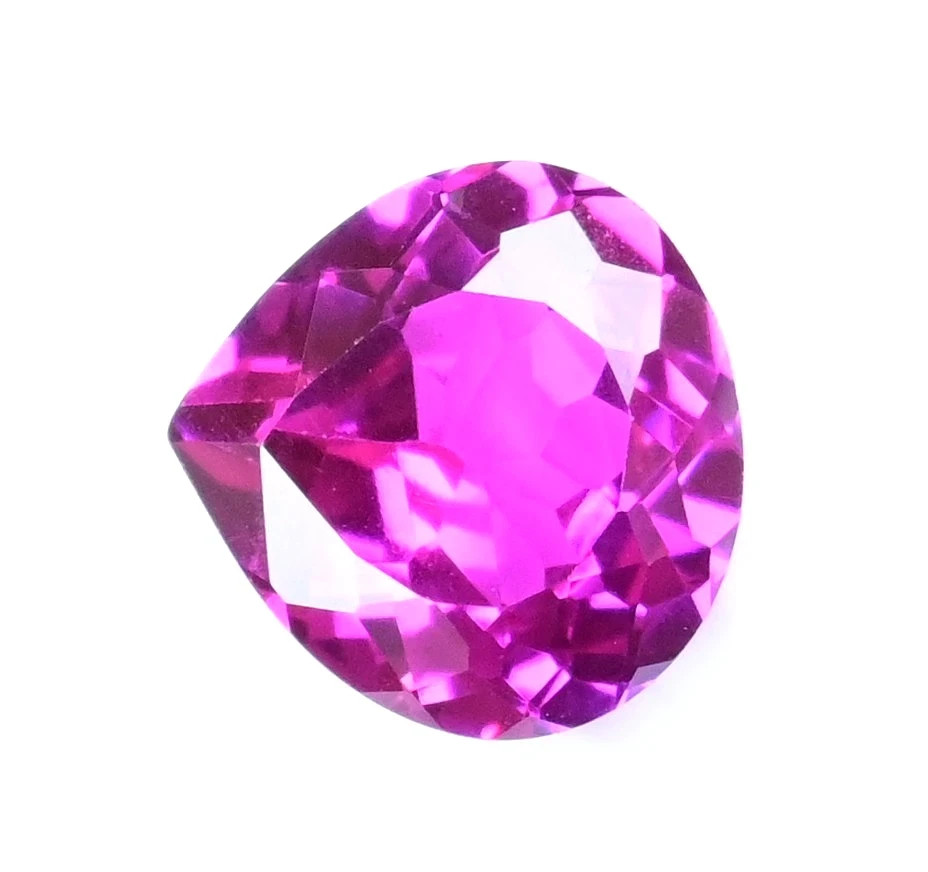 5.23 Ct Natural Pink Rhodolite Raspberry Pink Ruby Pear Cut Loose Gemstone 28R