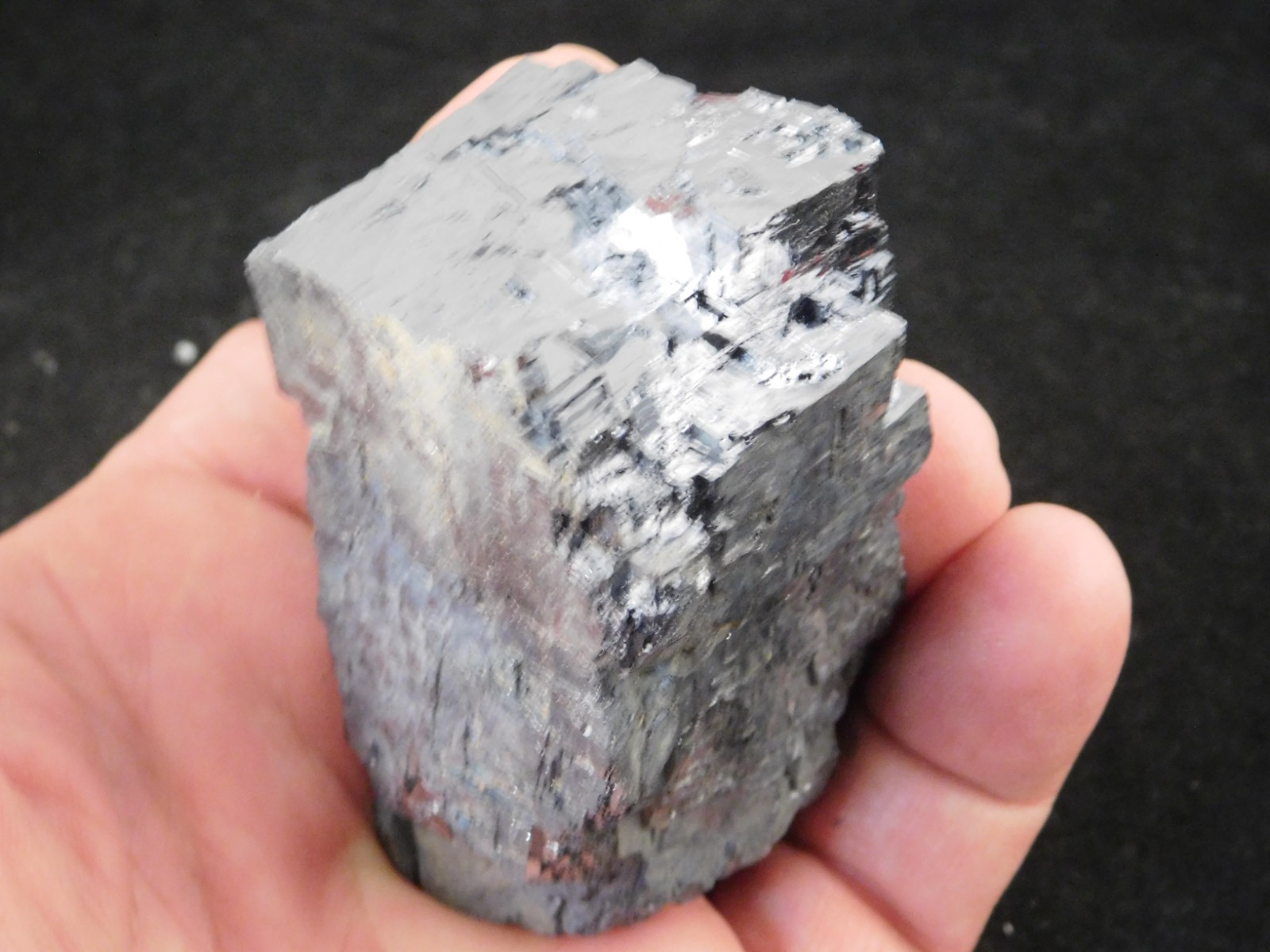 Big! Super Heavy! Stepped GALENA Crystal CUBE 100% Natural Missouri 411gr