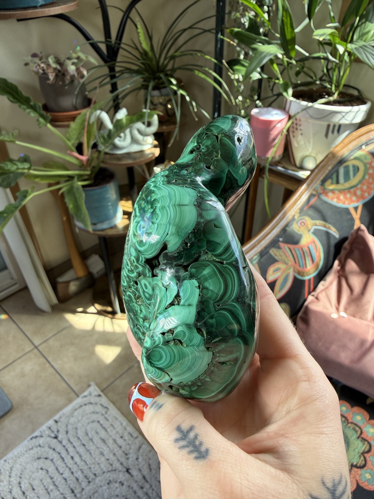 Polished Malachite Freeform – Congo – 1.42 lbs