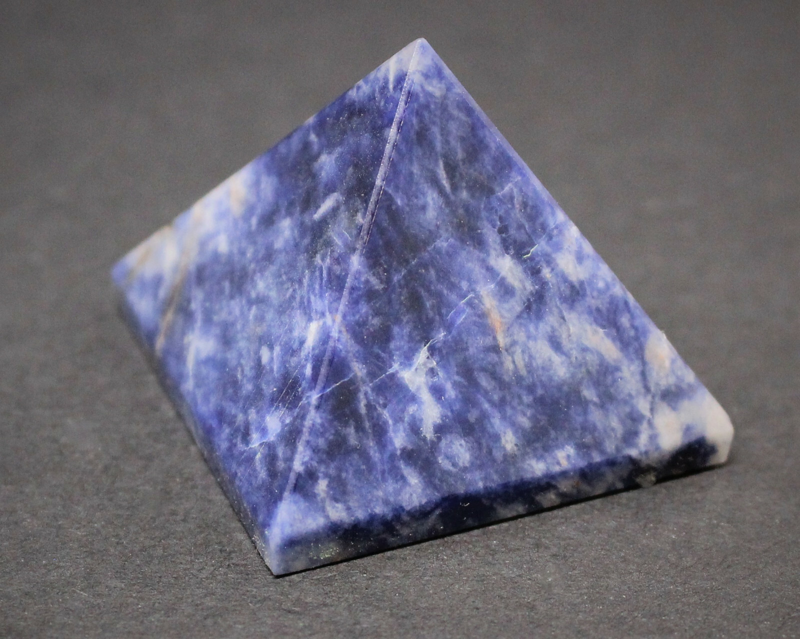 Sodalite Crystal Pyramid, Medium 1″ – 1.25″ (Gemstone Reiki Sodalite Pyramid)