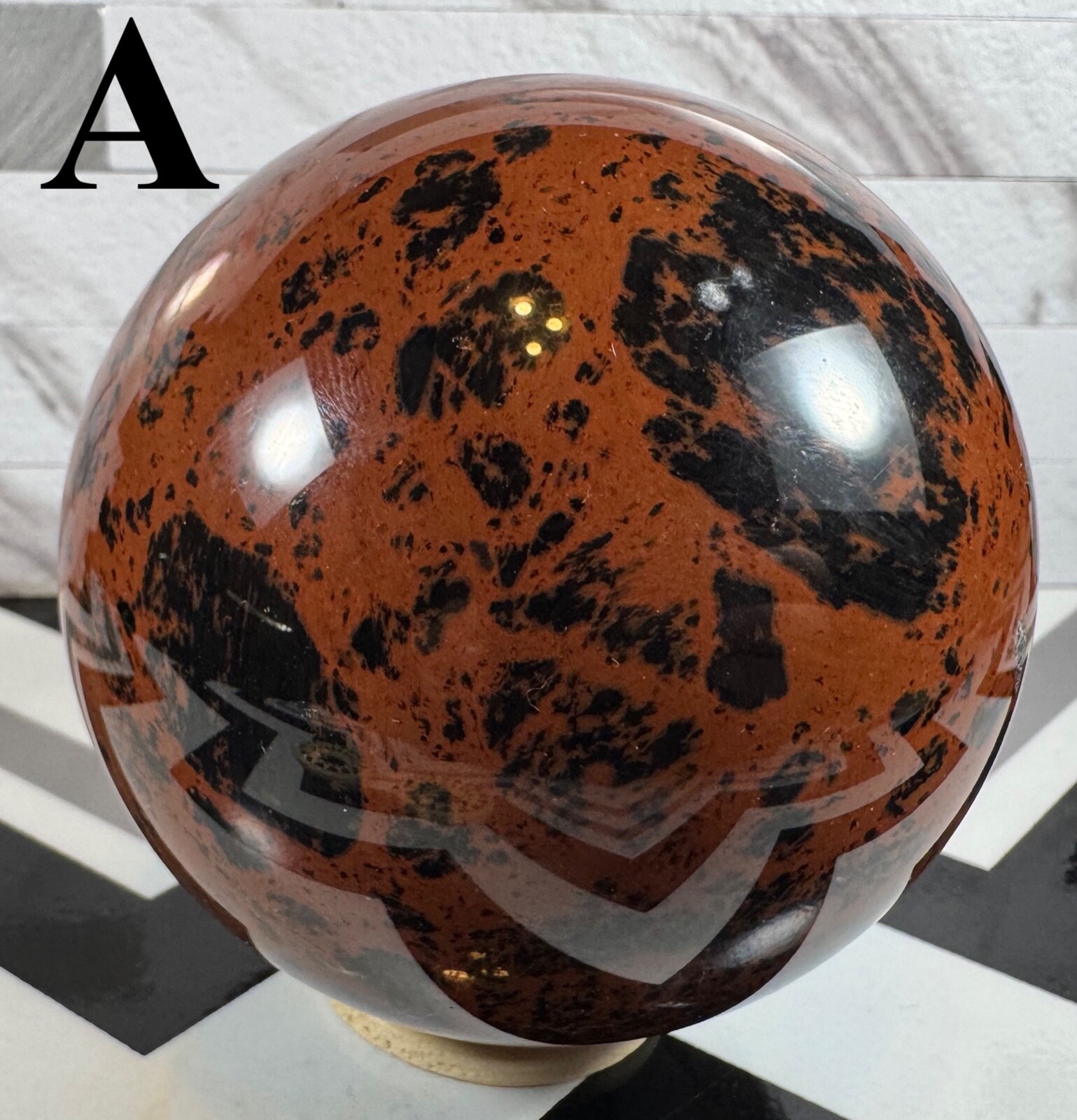 3.1″ Mahogany Obsidian Crystal Sphere *FREE SHIPPING*