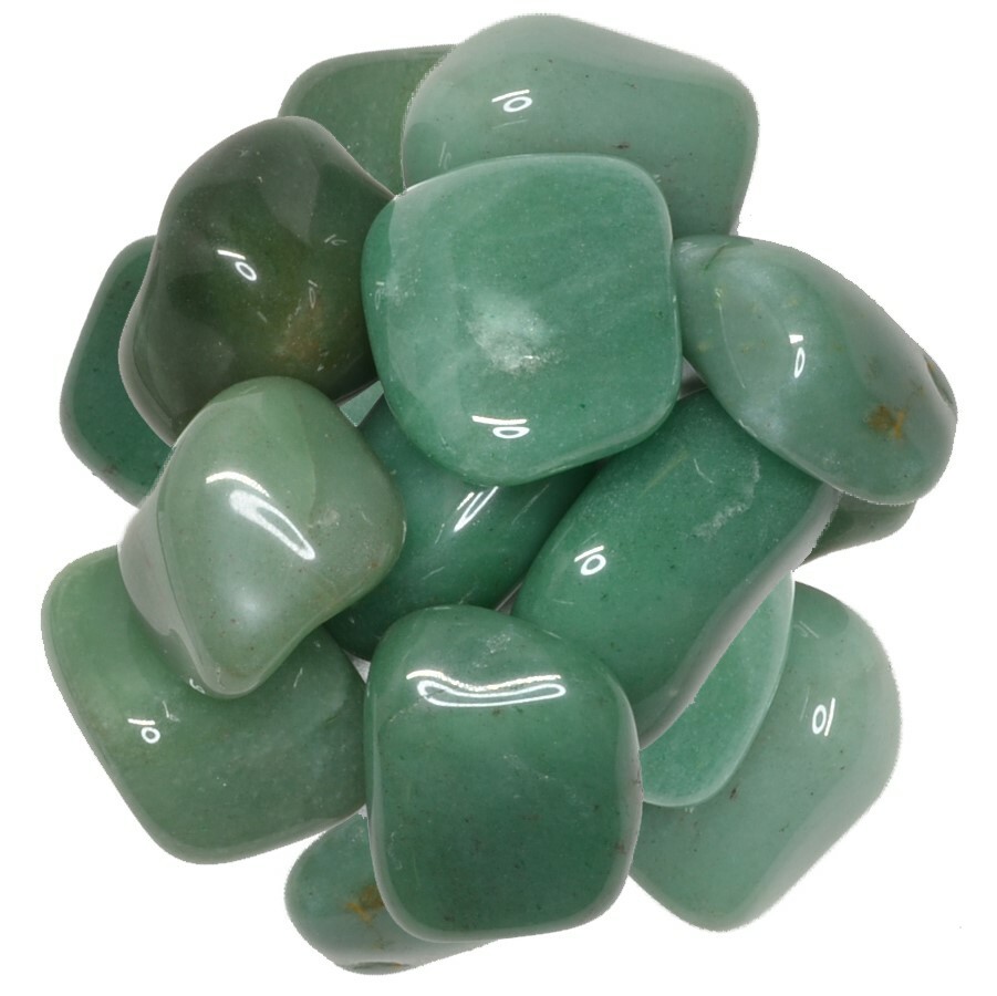 1/2 lb Green Aventurine Tumbled Stones – Grade 1 – XLarge – 1.5″ to 2″ Avg.