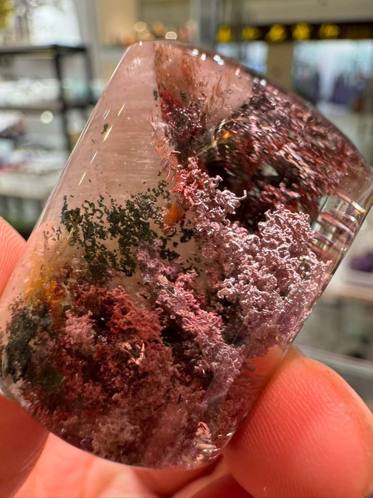 29*26mm Natural Garden Crystal Quartz Mineral Reiki energy
