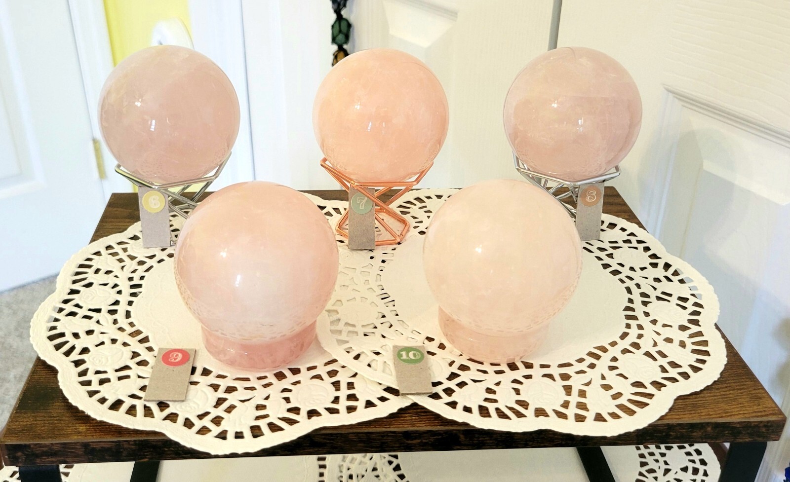 Rose Quartz Spheres