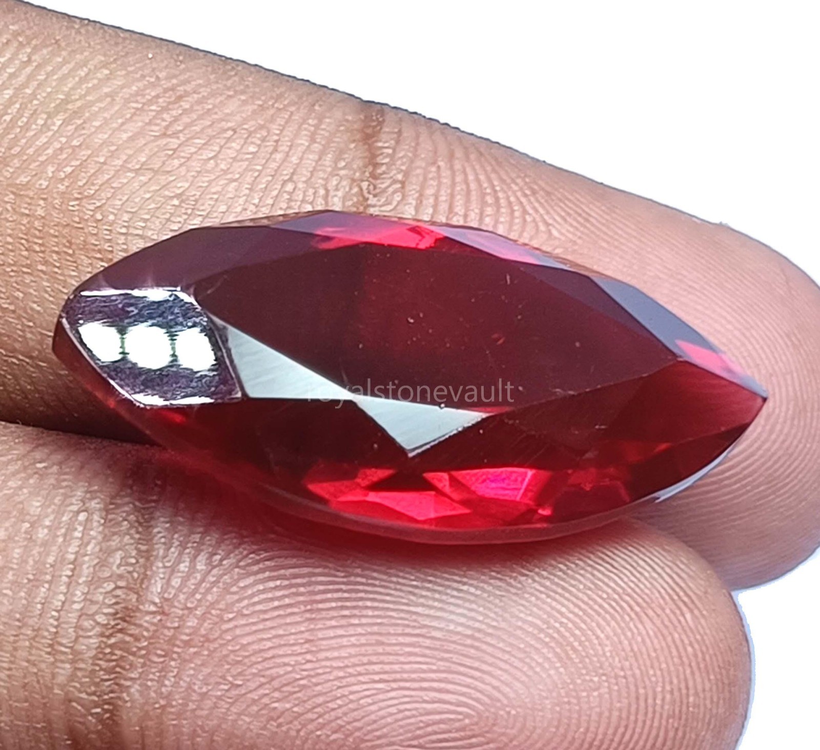 Natural Blood Red Ruby 25.50 Ct Marquise Cut Loose Gemstone – IGL Certified 5SDK