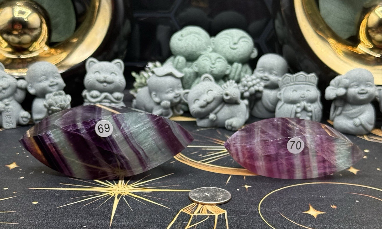 Natural Candy Fluorite Twists Freeform Beautiful Colors Free shipping