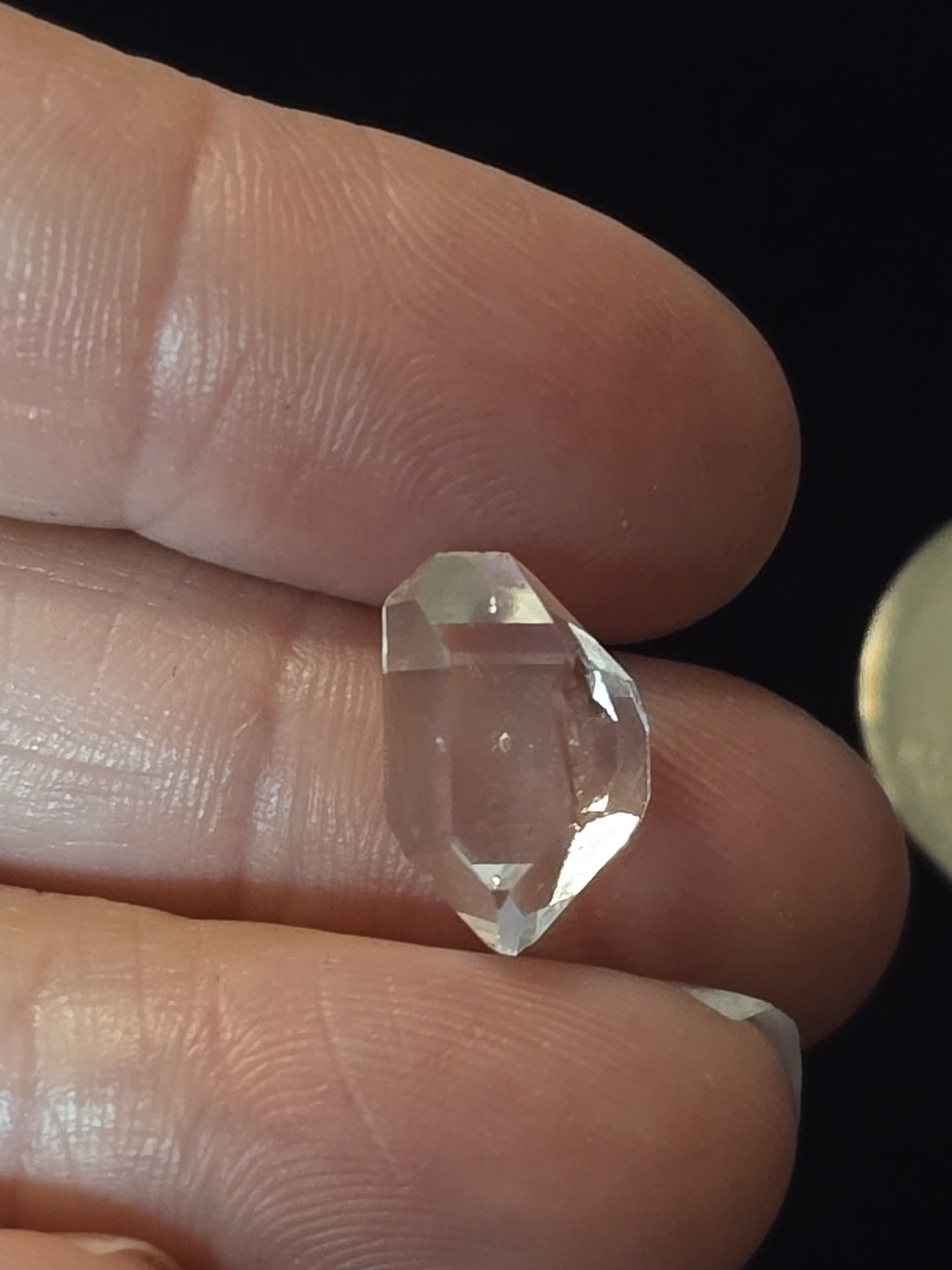 Herkimer Diamond Quartz Crystal Double Terminated Gem Quality 1.10g USA