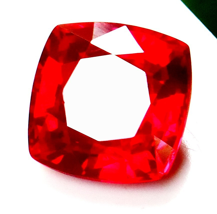 Natural Red Ruby 9.35 CT Cushion Cut Certified Loose Gemstone