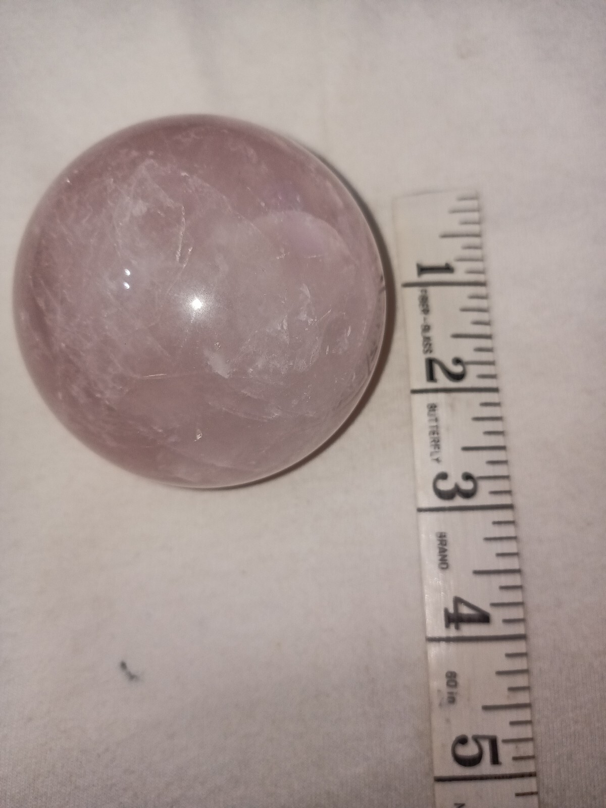 1 Pound 453g Pink Rose Natural Quartz Sphere Crystal 9in round C