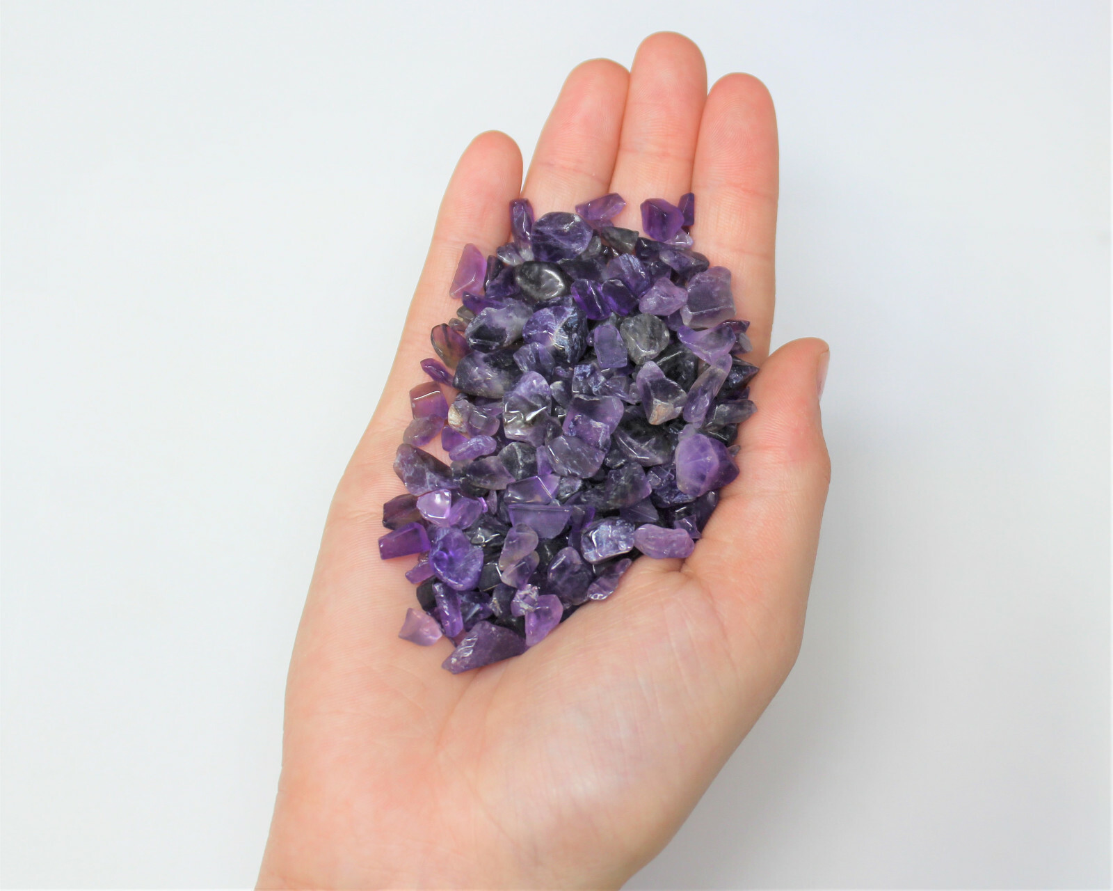 Amethyst Semi Tumbled Gemstone Mini Chips 5-15 mm, ‘A’ Grade Wholesale Bulk Lots